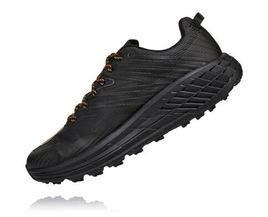 Hoka One One Mens Trail Shoes - Speedgoat 4 GORE-TEX - Black - QYIZ28310